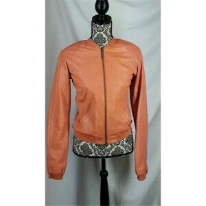 Maison Scotch La Femme Selon Marie Size 2  Leather Jacket  Peach